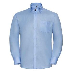 Russell Collection Mens Ultimate Long-Sleeved Formal Shirt / Bright Sky